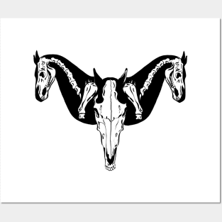 Horse skull Posters and Art